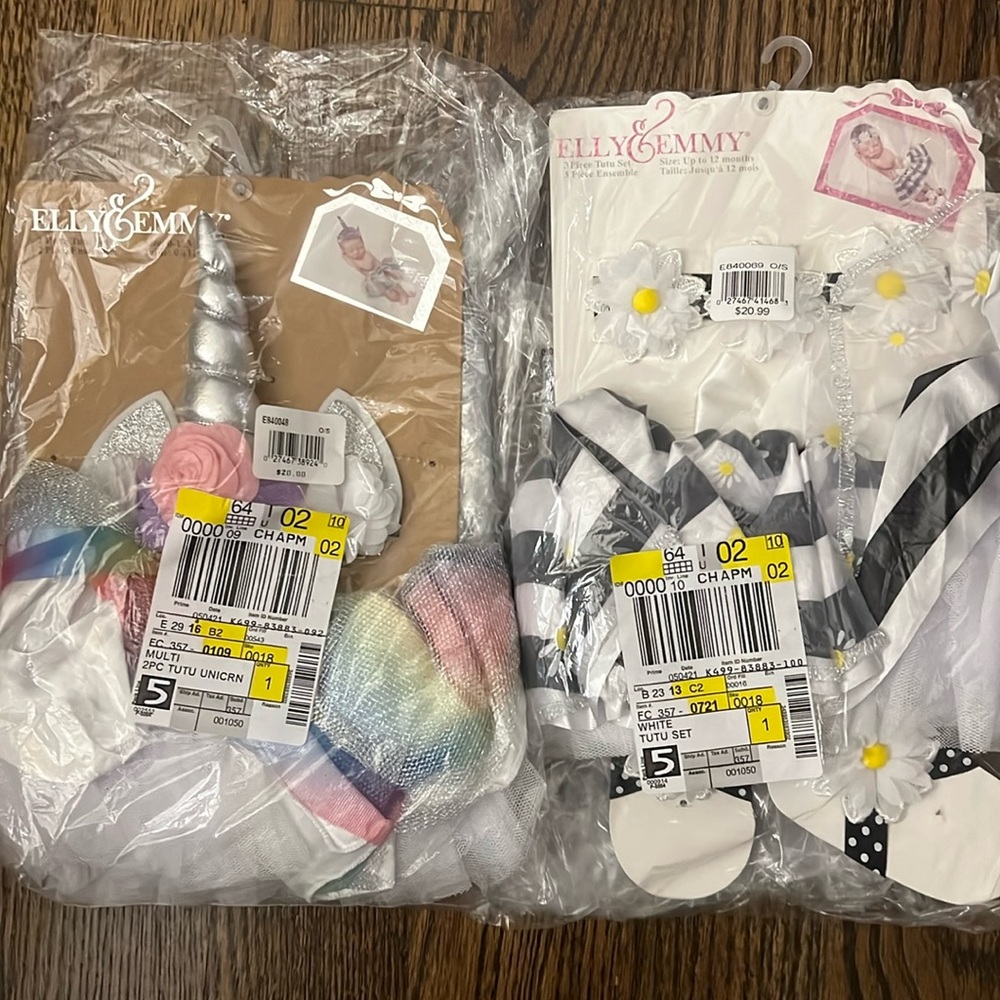 Unicorn and daisy tutu sets